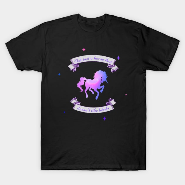 Bisexual Pride Unicorn T-Shirt by Gorgoose Graphics